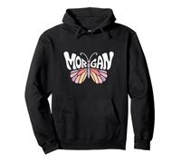 Morgan Butterfly - Personalizzato Carino Nome Word Art Felpa con Cappuccio