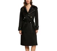 Morgan De Toi Black Polyester Coat - IT36|XXS
