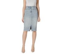 Morgan De Toi Blue Cotton Long Skirt - IT42|M