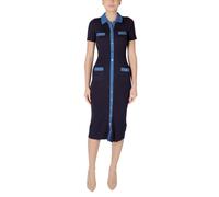 Morgan De Toi Blue Viscose Long Dress - IT42|M