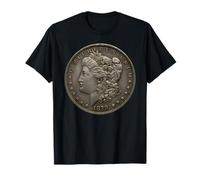 Morgan Dollar 1879 Coin Collector Numismatica USA Moneta Maglietta