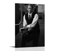 Morgan Freeman, poster in bianco e nero, decorazione moderna per la casa, opere artistiche, su tela, 30 x 45 cm