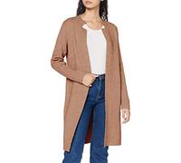 Morgan Gilet Long MBLOCK Cardigan Sweater, Camel, TL Women's