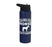 Morgan Horse Apparel - Divertente design per cavalieri Stainless Steel Insulated Water Bottle