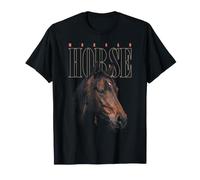 Morgan Horse Face Farm Bestiame Animale Cavallo Maglietta