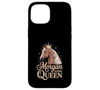 Morgan Horse Queen Crown Equestre Custodia per iPhone 15