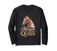 Morgan Horse Queen Crown Equestre Maglia a Manica