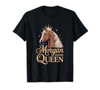 Morgan Horse Queen Crown Equestre Maglietta