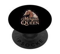 Morgan Horse Queen Crown Equestre PopSockets PopGrip Adesivo