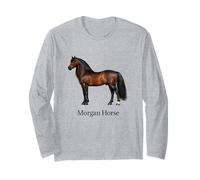 Morgan Horse Razza Bella Equestre Desing Maglia a Manica