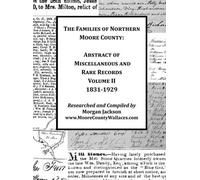 Morgan Jackson The Families of Northern Moore County - Abstra (Copertina rigida)