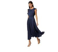 Morgan Long Evasée Smockée Ardoise 38 Vestito