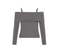 Morgan Maglietta nero / offwhite Donna - PROMO - Maglie e top - Maglie e T-shirt - Maglie a maniche lunghe Morgan M