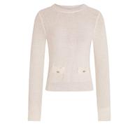 MORGAN 251-MSUNI Pullover, Avorio M, L Femme