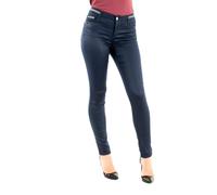 Morgan Pantaloni Slim Enduit 212-palona Donna Blu Navy 34