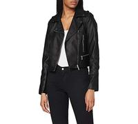 Morgan Perfecto Pu Grainé Grammo Giacca in Ecopelle, Nero, T38 Donna