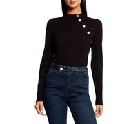 Morgan Pullover Maniche Lunghe Bottoni Decorativi, Nero, L