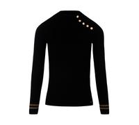 Morgan Pullover 'MAVAO' oro / nero Donna - PROMO - Pullover e cardigan - Maglioni - Pullover a maglia fine Morgan M