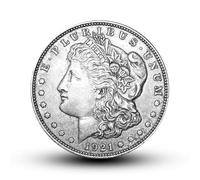 Morgan silver dollar, monete antiche da collezione, dollaro morgan americano, monete commemorative, dollaro argento moneta antica, collezionisti moneta argento (1 Pcs 1921)