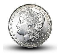 Morgan silver dollar, monete antiche da collezione, dollaro morgan americano, monete commemorative, dollaro argento moneta antica, collezionisti moneta argento (1 Pcs 1902)
