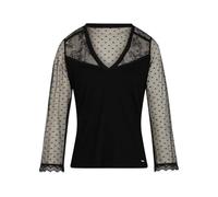 Morgan T-Shirt a Maniche 3/4, Nero M, XS