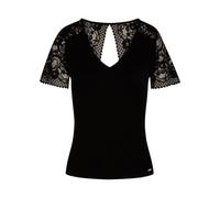 Morgan T-Shirt a Maniche Corte, Nero M, S