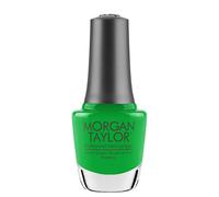 Morgan Taylor Nail Laccicer (Go for the Glow) Lime Green Professional Lacca professionale vibrante vibrante resistente al chip ad asciugatura rapida