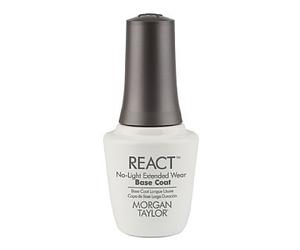 Morgan Taylor Nail Polish React No-Light Extended Wear Base Coat 15ml