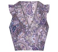 Morgan Top Imp SM Dettaglio Volant a L'encolure 221-ocean.f Canotta, Multico, 40 Donna