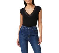 Morgan Tshirt Manches Courtes col V Dentelle Dtag T-Shirt Donna