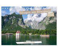 Morgen am Königssee - Spiegelungen und Stille (Tischkalender 2026 DIN A5 quer), CALVENDO Monatskalender: Stimmungsvolle Sommermorgen am Königssee und ... ein visuelles Atemholen für das ganze Jahr.