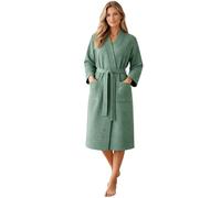 Morgenstern Accappatoio da donna leggero 100% cotone tessuto waffle/a nido d'ape modello Paula Oeko Tex Standard, XL
