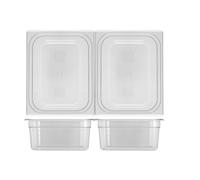 MORI 2A Contenitori Per Alimenti Gastronorm In Policarbonato Cm 33X15X27