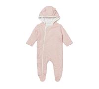 MORI Tuta per bambini con cappuccio in polvere di stelle con zip frontale, confortevole, unisex, imbottita, per ragazzi e ragazze, 0-3 mesi