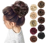 MORICA 1 pz. Chignon spettinato, scrunchies per capelli, extension per capelli ricci e ondulati, chignon sintetico spettinato per donna (2/33# (c