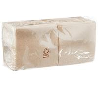 MORIGAMI SER22117138 Coktail, Tovagliolo 20x20, 2 strati, piega 1/4, 100 tovaglioli, punta 100% naturale kraft