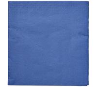 MORIGAMI SER4230239 Tovagliolo 40x40 2 strati, piega 1/4, 100 tovaglioli, 2 strati liscio con bordo, blu