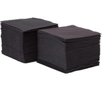 Morigami, Tovagliolo di carta formato Cocktail, piega 1/4, punta punta, 150 tovaglioli, nero
