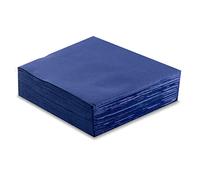 Morigami Tovagliolo di carta formato standard, piega 1/4, 200 tovaglioli, punta punta, blu