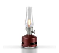 MoriMori - Lampada di design con altoparlante (rosso raspberry)