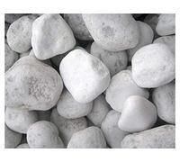 MORINA Pietre Bianche D. 40/60 MM. Sassi CIOTTOLI Bianco Carrara in Sacchi da 25 kg.