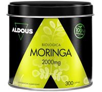 Moringa - 300 Capsule, 2000mg per Dose - Certificato Biologico | Superfood Ricca di Vitamine, Minerali e Proteine - Energia e Benessere - Moringa Oleifera Biologica - Aldous