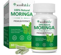 Moringa Foglia Pillole 800mg - 60 Vegani Pillole,Energia,Immunità,Fegato Salute