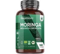 Moringa in Capsula Biologica Certificata 1650Mg per Dose 180cps Moringa Polvere