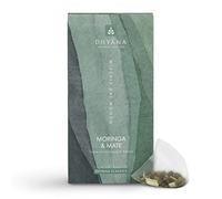 Moringa & Mate | Tisana Drenante | Fonte di Nutrienti | Energia | Tisana con Gusto Fruttato | 15 Filtri Piramidali | Dhy?na® - Natural Leaf Tea