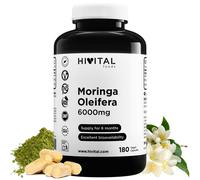 Moringa Oleifera 6000 mg. 180 capsule vegane per 6 mesi di trattamento. 1 unità