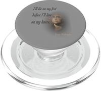 Morirò sui miei piedi prima di vivere in ginocchio PopSockets PopGrip per MagSafe