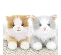 MorisMos 2pcs Peluche Gatto Gigante XXL, 42cm Kawaii Gatto di Peluche Grande, Realistico Morbido Peluche Regalo per Bambini Compleanno Natale Deco