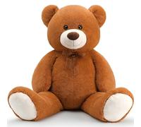 MorisMos Orso Peluche Gigante Marrone 130cm, XXL Giganti Orsacchiotto Peluche Orsetto Grande Morbido Kawaii Coccoloso, Idee Regalo San Valentino per Lei Fidanzata Donna Bambini Compleanno