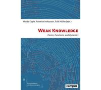 Moritz Epple Annette Imhaus Weak Knowledge - Forms, Functions (Copertina rigida)
